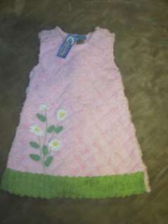 Chenille Creations pink Chenille dress NWT 2T Easter  