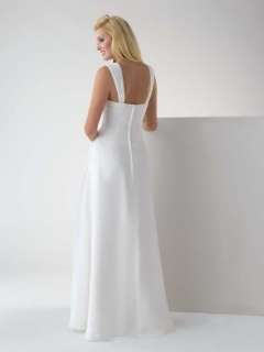 Custom White Shoulder Wedding Dress Bridal Gown Evening Pageant Plus 