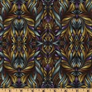  44 Wide Dejà Vu Tiffany Olive Fabric By The Yard Arts 