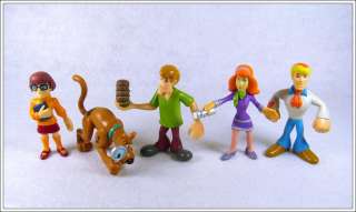5psc Scooby Doo Dog Shaggy Auction Figures Child Toy SDD03  