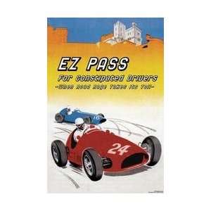  E Z Pass for Constipated Drivers 20x30 poster