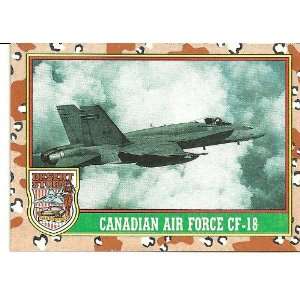  Desert Storm CANADIAN AIR FORCE CF 18Card #17 Everything 