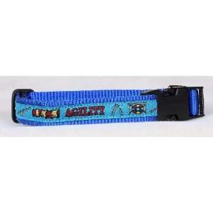 Agility Dog Collar   Blue   Small   Made in USA