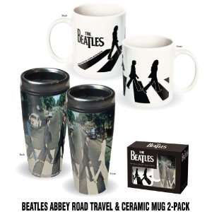  Beatles Abbey Road Travel and Ceramic Mug 2 Pack