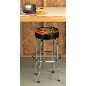  Larin® Garage Work Stool with Flames