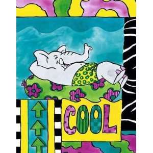  Cool Elephant Poster Print