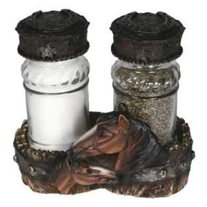  Rivers Edge Products Horse Holding Salt and Pepper Shakers 