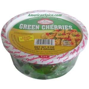 Paradise Candied Green Cherries, Tub, 8 oz  Grocery 