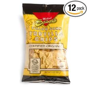 Michael Seasons Organic Yellow Corn Tortilla Chips, 9 Ounce Bags 