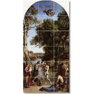  Jean Corot Religious Ceramic Tile Mural 25  36x72 using 
