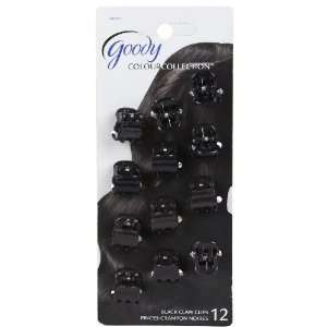  Goody Colour Collection Mini Claw Clips, Black Beauty