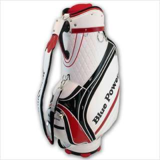 Hunter Golf Blue Power CT931 Staff Bag in White / Black / Red 93304 