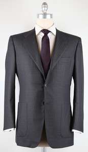 New $7200 Kiton Charcoal Gray Suit 40/50  