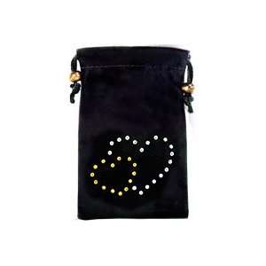  BLACK HEARTS DESIGN EPPII CARRYING CASE POUCH WITH 
