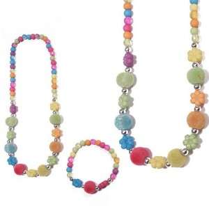  SG Paris Set Necklace+Bracelet Elastic Multico Multicouleur Jewelry 
