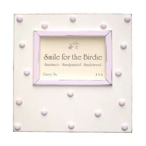  Hand Painted Pink Swiss Dots Wall Frame Baby