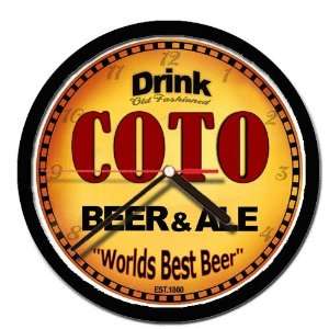  COTO beer and ale cerveza wall clock 