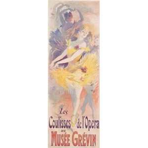 Jules Cheret   Musee Grevin Coulisses de Opera Giclee on acid free 
