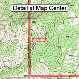 USGS Topographic Quadrangle Map   Whiteley Peak, Colorado (Folded 