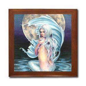 Moon Mermaid Tile Jewelry Box Selina Fenech  