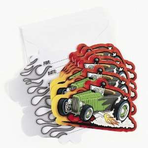  Race Car Party Invitations ( 8 pc) Toys & Games