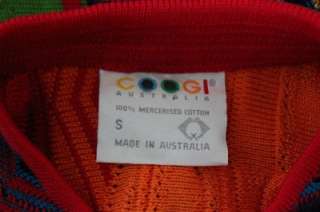 Vibrant Coogi Sweater. Mercerized Cotton. Size Small. Cosby Multi 