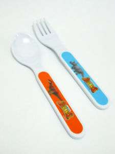 SEGA Dinosaur Children Plastic Fork & Spoon Set * SALE  