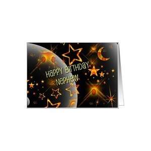  Happy Birthday Neon Orange Galaxy Card Health & Personal 