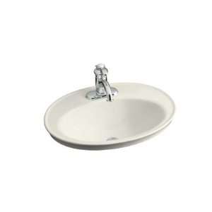  Serif Self Rimming Bathroom Sink with Single Hole Faucet 