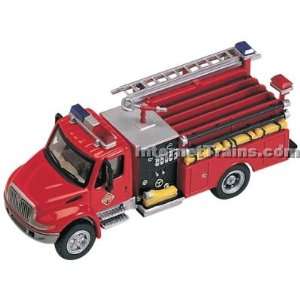   International 4300 2 Axle Commercial Fire Pumper   Red Toys & Games