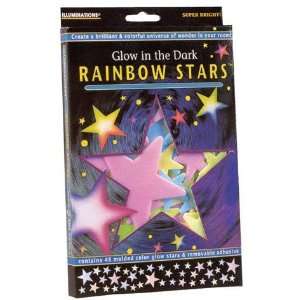  Glow in the Dark Rainbow Stars Toys & Games