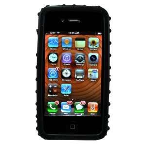   iPhone 4 with Wristband   Black TPU Diamond   Fits AT&T iPhone Cell