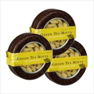 Sencha Green Tea Mints, Delicate Pear, 1 Ounce Tins (Pack of 3 