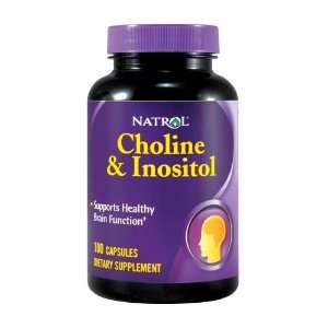  Natrol Choline Inositol 500 MG 100 Caps Health & Personal 