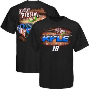  #18 Kyle Busch Black Pretzel T shirt (Small) Sports 