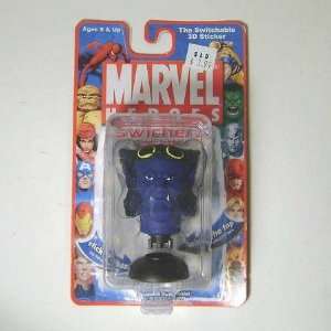   Marvel Heroes Swichers Self Stick Interchangable Busts Toys & Games