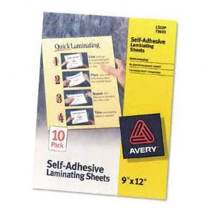  New Clear Self Adhesive Laminating Sheets 3mm 9 x 12 Case 
