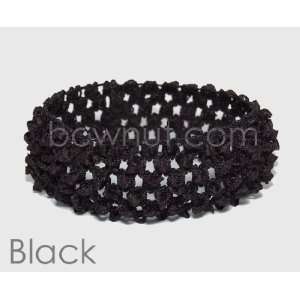  Black   1.5 CROCHET HEADBANDS (12pk) Beauty