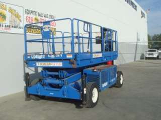 2003 Upright LX31 Electric Scissor Lift with Outriggers  