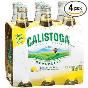 Calistoga Lemon Sparkle Mineral Water, 0.5 Ounce (Pack of 4)  