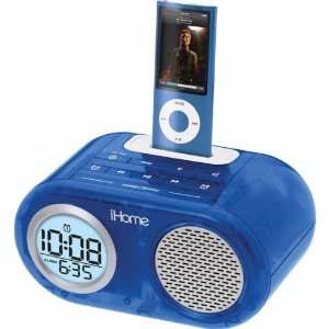   Alarm Clock Translucent Speaker System With iPod Dock Electronics