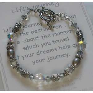 Message of Love Jewelry Lifes Journey with a Success Charm, 7 Inches