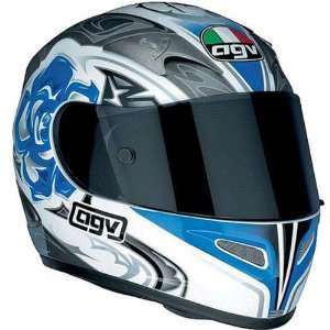 AGV Rose Ti Tech Sports Bike Racing Motorcycle Helmet   Blue / X Small