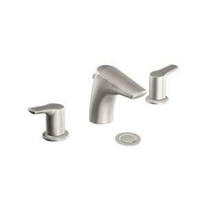 Moen T6820BN Method Brushed nickel two handle low arc bathroom faucet
