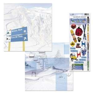 Paper House Productions~WINTER SPORT~Scrapbook Page Kit  
