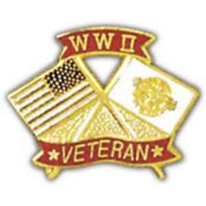  WWII Veteran Pin 1 Arts, Crafts & Sewing