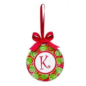  Holiday Monogram Coasters   K 