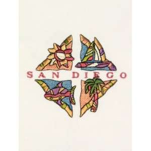  San Diego Short Sleeve T Shirt with Embroidered San Diego 