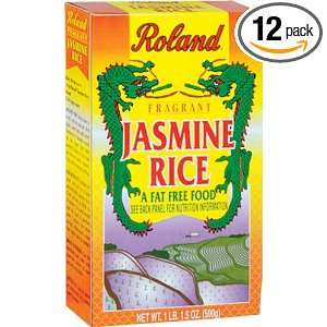 Roland Premium Jasmine Rice from Thailand, 17.5 Ounce Boxes (Pack of 