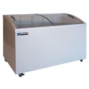   Freezer With Curved Glass Sliding Doors 